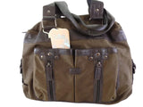 GEOSS TASCHE BRAUN Schultertasche Reißverschluss Damentasche