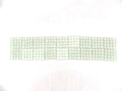 BORDÜRE Glasmosaik Weiß Klarglas Borde 18 x Quadrate 50 x 50 mm 288 Steine 5 mm