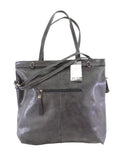 TASCHE SCHWARZ Bella Belly Schwarz Schulter Beuteltsche Damenhandtasche Kroko XXL