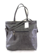 Bella Bella Tasche Schwarz Schulter Beuteltsche Damenhandtasche Kroko XXL