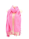 SCHAL TUCH FRANSEN Stola Rosa 100 % Viscose XXL Schal 190 Lang 65 Breit