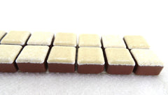 Casa-Poador Mosaiksteine Bordüre Creme Borde 30 cm Lang 48 Steine