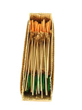 BLUMENSTECKER APFELMOTIVE 24 Stück je 12 in Orange 12 Grün 30 cm L. am Stab Deko