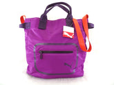 Puma Dazzle Shoppe Lila Sporttasche Freizeit Tasche Sport Lifestyle Black berry