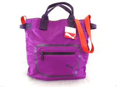 Puma Dazzle Shoppe Lila Sporttasche Freizeit Tasche Sport Lifestyle Black berry