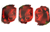 FLEUROP 3 - er Set Karten Rote Rose Edition Gruß- Glückwunschkarten Blumen