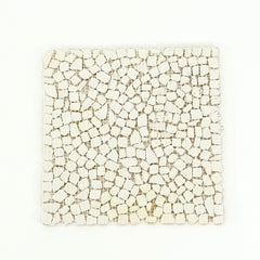 Glasmosaik Fliese Creme glänzend Matte Glas Mosaik Basteln Dekoration DIY