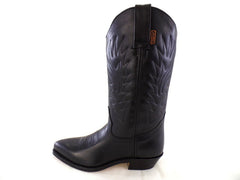 Westernstiefel 37 Schwarz UK 4 Cowboystiefel Echtledersohle spitz Labor