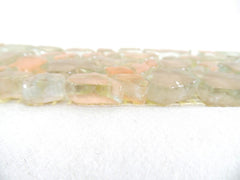 BORDÜRE Glasmosaik Crush Glas transparent Lachs klar glänzend unregelmäßig