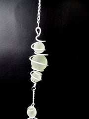 Teelichthalter Weiß Tannenbaum Ornamentik Metall Milchglas 82 L Fensterhänger