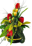 CASA - POADOR GIEßKANNE Kunstblumen Naturgefäß Tulpen Frühling Dekoration