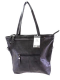 TASCHE SCHWARZ Bella Belly Schwarz Schulter Beuteltsche Damenhandtasche Kroko XXL
