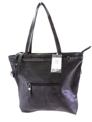 Bella Bella Tasche Schwarz Schulter Beuteltsche Damenhandtasche Kroko XXL