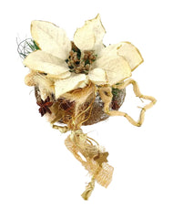 CASA - POADOR WEIHNACHTSSTRAUß creme Weihnachtsstern künstliche Accessoires