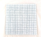 Casa-Poador Glasmosaik Fliesen mittelblau matt Matte 30 x 30 cm