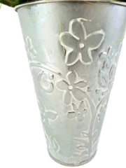 CASA - POADOR GESTECK KUNSTBLUME Rosa Blüten Metallgefäß 25 cm Hoch Dekoration