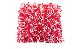 KISSEN ROSA / PINK SCHLAUFEN mit Kugel Look 40 x 40 cm Dutch Decor