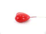 Herzen 12 Stück Kunststoffherzen am Stab 5 x 5 cm Rot lackiert Blumenstecker