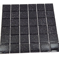 Casa-Poador Glasmosaik Fliesen Türkis glänzend Schwarz Matten Glas Varianten