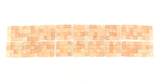BORDÜRE Glasmosaik Lachs matt Glas Borde 18x Quadrate 50 x 50 mm 288 Steine 5 mm