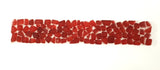 BORDÜRE Casa-Poador Glasmosaik Polygonal Rot 1 Streifen matt unregelmäßigTropfen