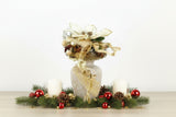 CASA - POADOR WEIHNACHTSSTRAUß creme Weihnachtsstern künstliche Accessoires