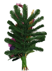 Grabschmuck Trockenblumen Exoten Lila Rosa Naturmaterial Totensonntag Friedhof