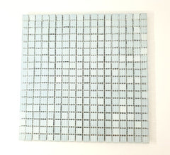 Glasmosaik Fliesen Anthrazit Grau glänzend Matte 324 Steinchen