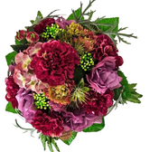 CASA - POADOR STRAUß künstlich Rosa Pink Grün Kunstblumen 30 cm Lang 30 D