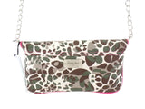 UMHÄNGETASCHE SPOOKY GIRL ROSA Umhängetasche mit Leopardenmuster Schultertasche