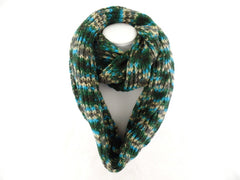 Schal Rundschal Blau Grau Grün Loop Wickelschal gestrickt Tricote Main