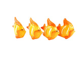 FISCHE 12 STÜCK Orange Keramik Ton 8 cm Tierfigur Dekoration