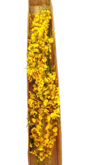 Künstliche Seidenblumen 1 Karton mit 12 gelben Orchideen 100 cm Dekoration