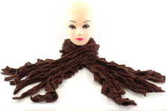 Schal dunkelbraun Strick - Häckelschal 160 x 60 cm 100% Acrylic Antonio Fransen