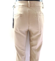 Hose Chic & Mit Beige Größe XL Bundfaltenhose Buisnesshose Italy