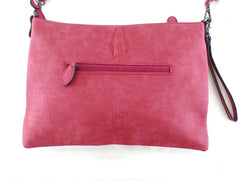 Tasche Damen Bella Belly Brombeer Schultertasche Damenhandtasche Kroko