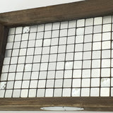SERVIERTABLETT HOLZTABLETT 30 x 19 cm Tablett Serviertablett Dekoration Mosaiksteine Holz Tablett