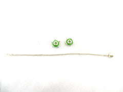 Beadsarmband 20 cm Clipverschluß 2 European Glasperlen ohne Innengewinde