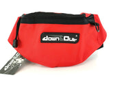 Bauchtasche Gürteltasche Freizeit Hüfttasche Down & Out Rot N - 217 Logo weiß