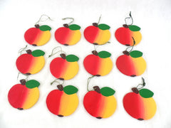 Äpfel Keramik Ton 12 Stück 10 cm Aufhängung Dekoration