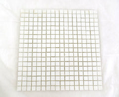 Ressalossa Glasmosaik Fliesen Creme gelblich matt Matte 30 x 30 cm 324 Steine