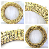 STROHKRANZ Ø 90 cm Strohring Strohrömer Rohling Natur Adventskranz Deko 9084