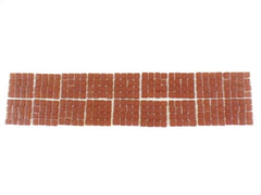 BORDÜRE Glasmosaik Braun matt Glas Borde 18x Quadrate 50 x 50 mm 288 Steine 5 mm