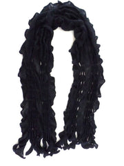 Schal dunkelblau Strick - Häckelschal 160 x 60 cm 100 % Acrylic Antonio Fransen