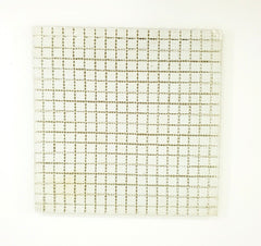 Glasmosaik Fliesen Creme gelblich glänzend 1 Fliesenmatte 324 Steine