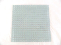 Glasmosaik Fliesen milchig leicht hellgrau matt Matte 30 x 30 cm