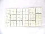 BORDÜRE Glasmosaik Weiß Klarglas Borde 18 x Quadrate 50 x 50 mm 288 Steine 5 mm