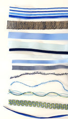 Geschenkband Schleifenband Deko Band Schleifen Bänder 13 x 5 Meter Blautöne DIY