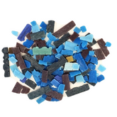Glasmosaik Mosaiksteine 750g Mix Bunt Basteln Mosaik Bruchglas verschiedene Form