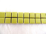 Casa-Poador Mosaiksteine Bordüre Lime Gelb / Grün Borde 30 cm Lang 48 Steine